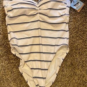 Striped One-Piece Swimsuit